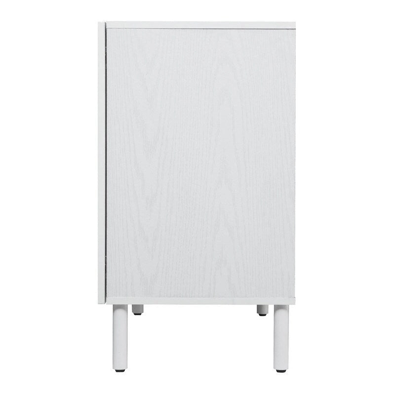 Meuble bas Merk blanc 2 portes