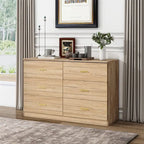Commode Moderne Naturelle à 6 Tiroirs