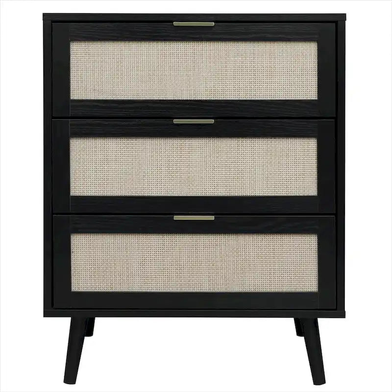 GEITIN Commode de Rangement à 3 Tiroirs avec Pieds en Bois