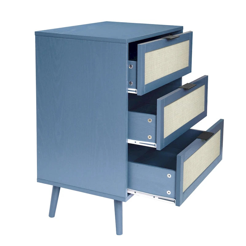 GEITIN Commode de Rangement à 3 Tiroirs avec Pieds en Bois