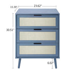 GEITIN Commode de Rangement à 3 Tiroirs avec Pieds en Bois