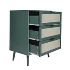 GEITIN Commode de Rangement à 3 Tiroirs avec Pieds en Bois