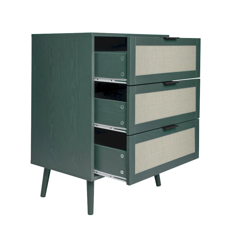 GEITIN Commode de Rangement à 3 Tiroirs avec Pieds en Bois