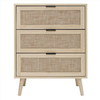 GEITIN Commode de Rangement à 3 Tiroirs avec Pieds en Bois