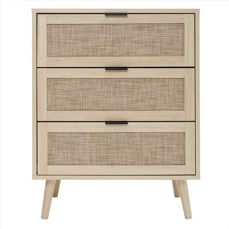 GEITIN Commode de Rangement à 3 Tiroirs avec Pieds en Bois