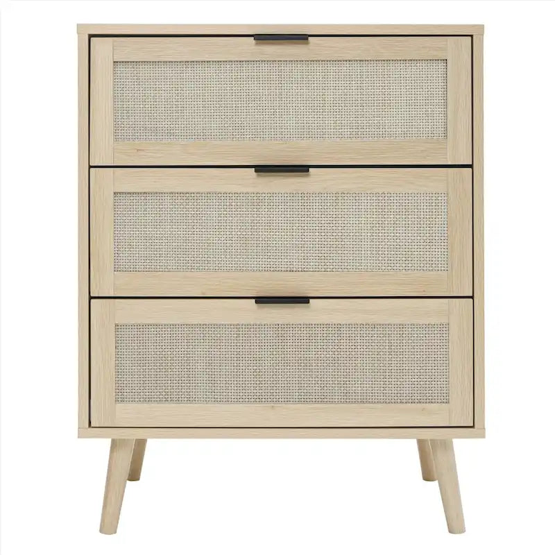 GEITIN Commode de Rangement à 3 Tiroirs avec Pieds en Bois