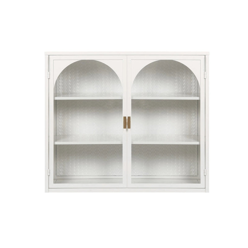27.56Armoire murale moderne à deux portes vitrées