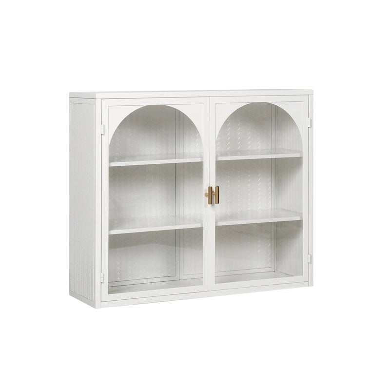 27.56Armoire murale moderne à deux portes vitrées