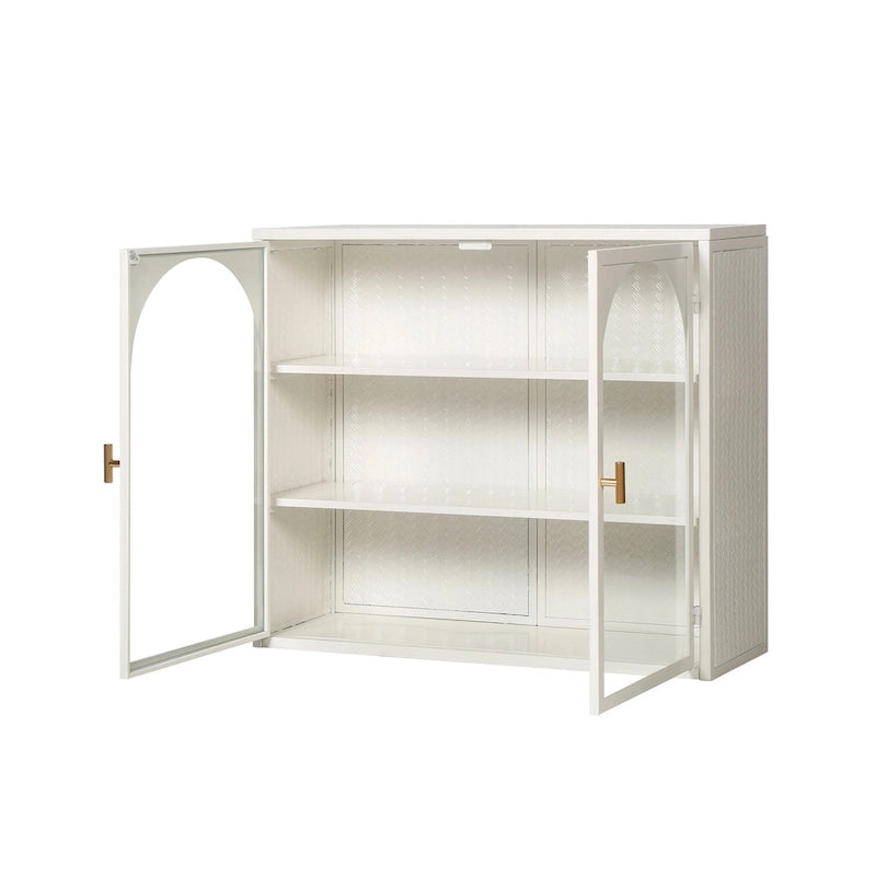 27.56Armoire murale moderne à deux portes vitrées