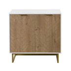 Bahut de buffet moderne avec 2 portes et base en métal