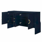 Armoire de rangement métallique à quatre portes avec poignées