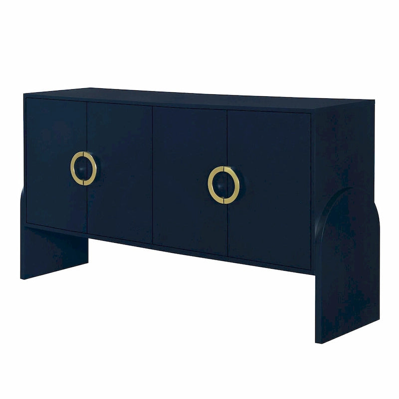 Armoire de rangement métallique à quatre portes avec poignées