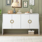 Armoire de rangement métallique à quatre portes avec poignées