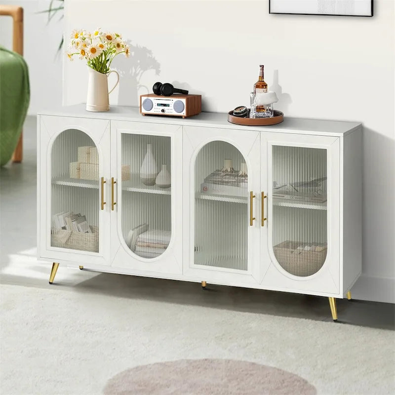 Buffet de rangement & Étagères ajustables pour Salon Chambre