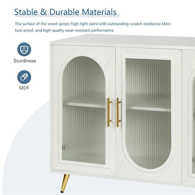 Buffet de rangement & Étagères ajustables pour Salon Chambre