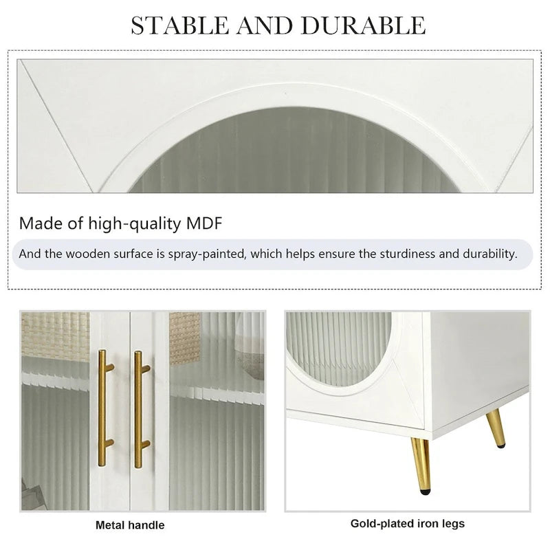 Buffet de rangement & Étagères ajustables pour Salon Chambre