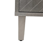 Meuble de Rangement 4 Portes Élégant et Fonctionnel avec Pieds en Pin et MDF, pour Salon, Chambre et Cuisine