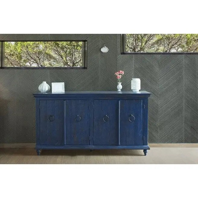 Buffet 4 portes Macao - Bleu - 73