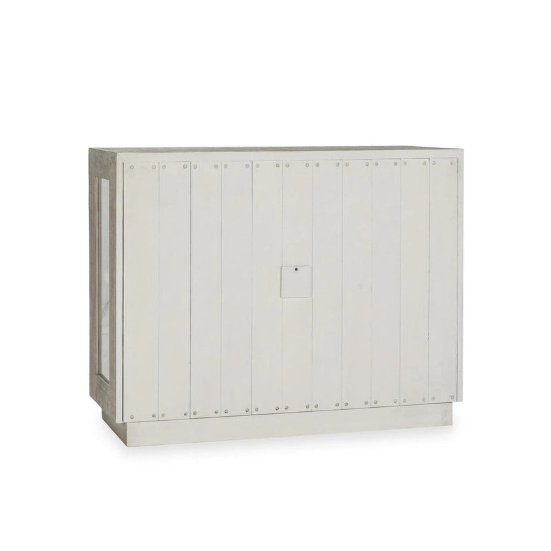Meuble de rangement Larson à deux portes en verre et chêne de Classic Home