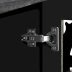 Meuble de rangement creux à quatre portes, style campagnard américain, convient pour le salon, meuble TV, la cuisine