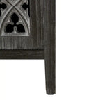 Meuble de rangement creux à quatre portes, style campagnard américain, convient pour le salon, meuble TV, la cuisine