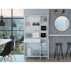 Meuble de rangement pour cuisine, salle à manger, salon, blanc