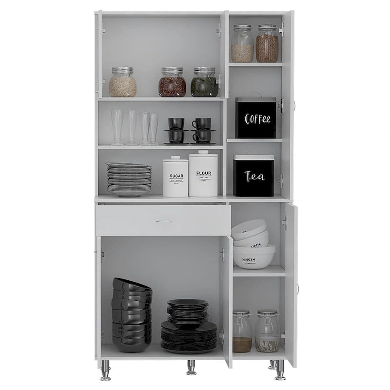 Meuble de rangement pour cuisine, salle à manger, salon, blanc
