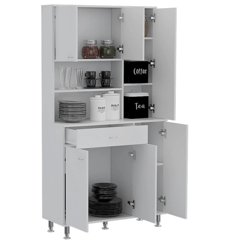 Meuble de rangement pour cuisine, salle à manger, salon, blanc