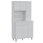 Meuble de rangement pour cuisine, salle à manger, salon, blanc