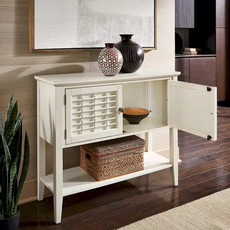 Console de rangement 2 portes Trani blanche par iNSPIRE Q Classic