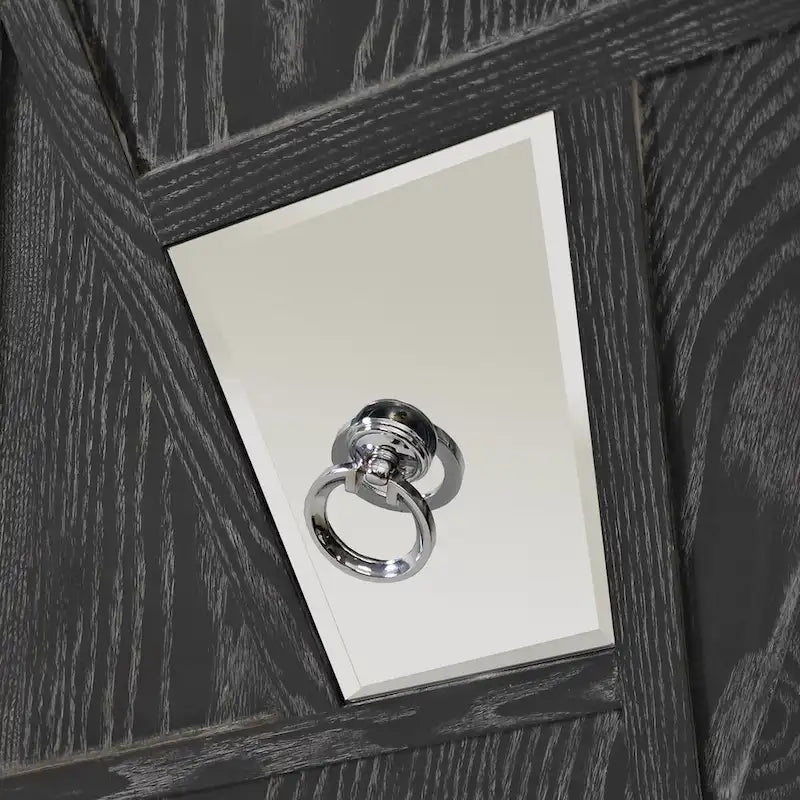 Buffets bahuts modernes à 4 portes avec portes décoratives à miroir