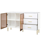 Buffet de cuisine moderne avec pieds en métal doré