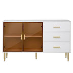 Buffet de cuisine moderne avec pieds en métal doré