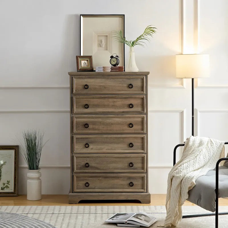 Commode moderne à 6 tiroirs MM