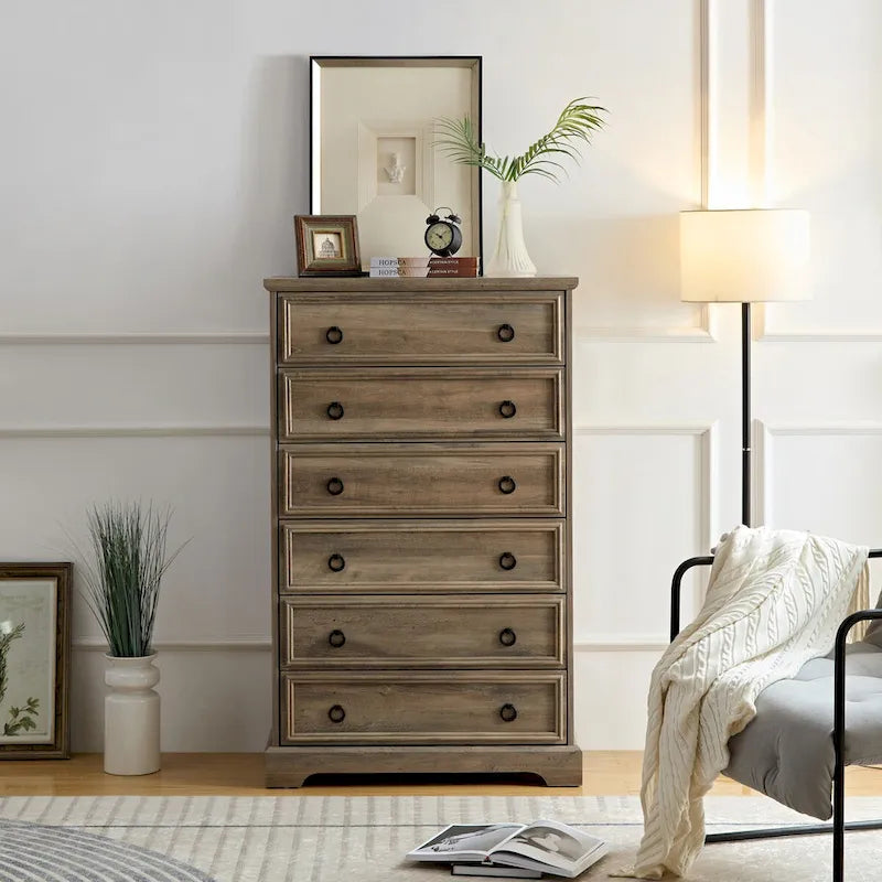 Commode moderne à 6 tiroirs MM