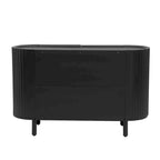 Buffet de luxe avec design incurvé et étagères réglables, convient pour le salon, le bureau et l'entrée