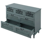 Commode 7 tiroirs, Meuble américain, Convient pour chambre à coucher, salon, bureau