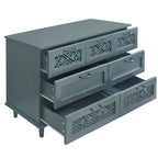 Commode 7 tiroirs, Meuble américain, Convient pour chambre à coucher, salon, bureau