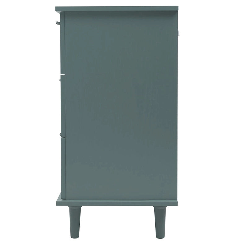 Commode 7 tiroirs, Meuble américain, Convient pour chambre à coucher, salon, bureau