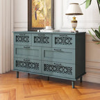 Commode 7 tiroirs, Meuble américain, Convient pour chambre à coucher, salon, bureau