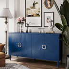 Buffet 4 portes avec placage en bois massif