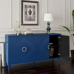 Buffet 4 portes avec placage en bois massif