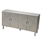 Buffet 4 portes avec placage en bois massif