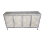 Armoire d'appoint 4 portes en bois buffet de rangement