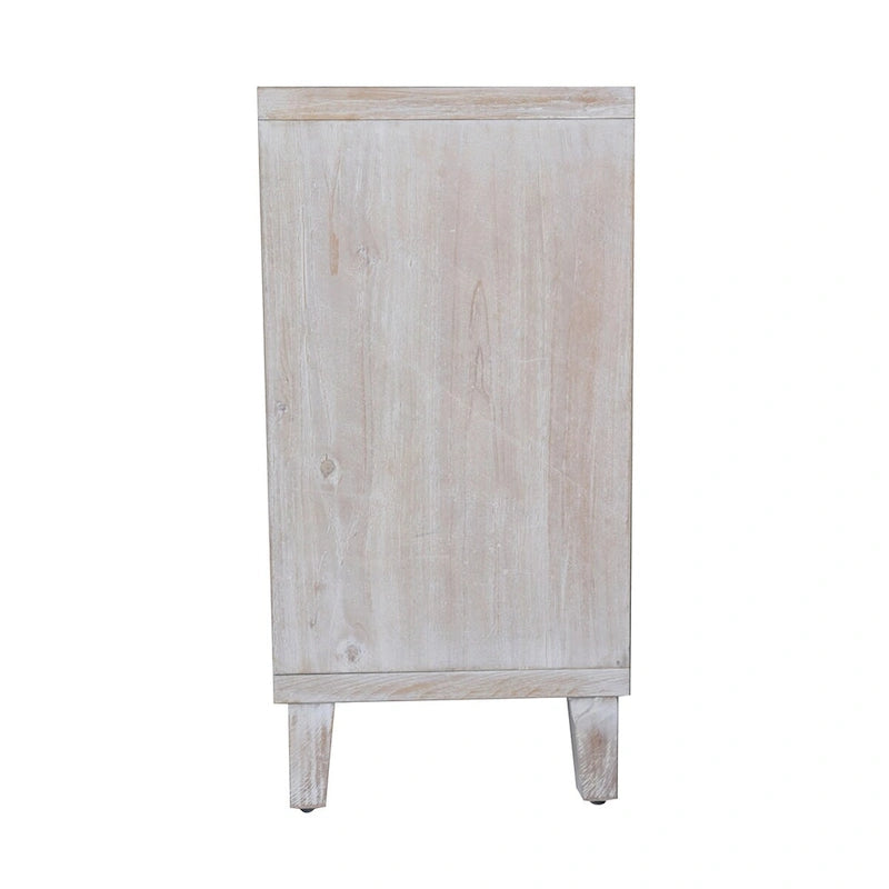 Armoire d'appoint 4 portes en bois buffet de rangement