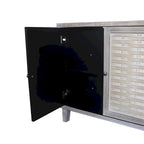 Armoire d'appoint 4 portes en bois buffet de rangement