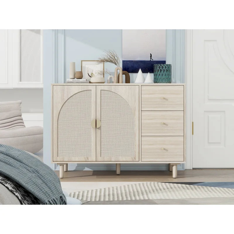Armoire 2 portes 3 tiroirs