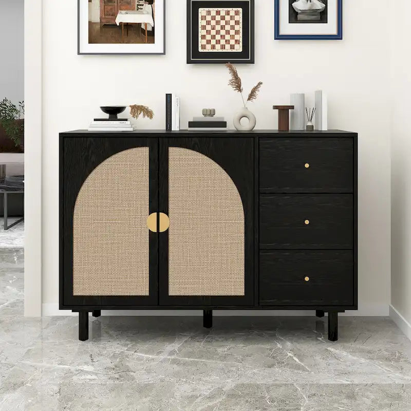 Armoire 2 portes 3 tiroirs