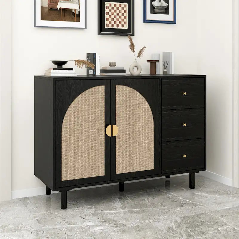 Armoire 2 portes 3 tiroirs
