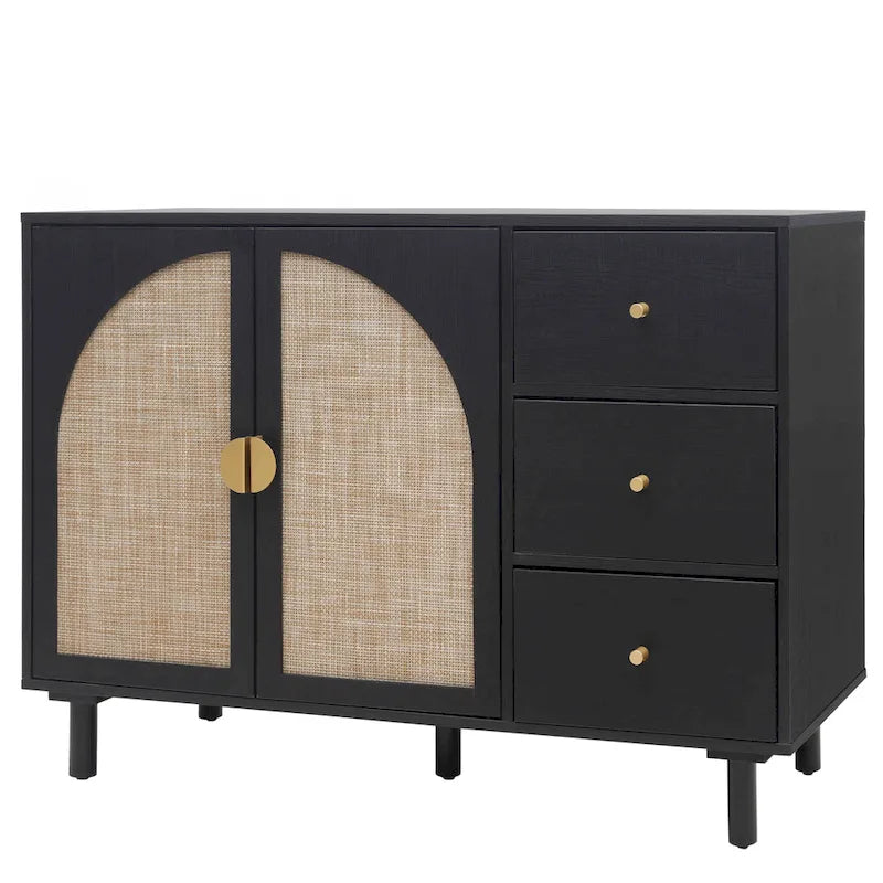 Armoire 2 portes 3 tiroirs